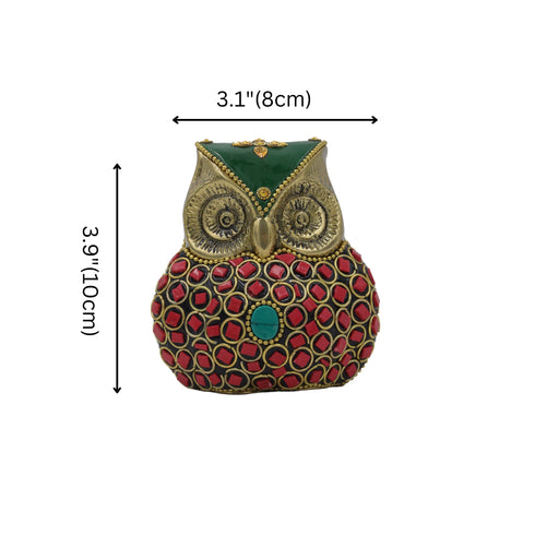 Brass Owl Statue for Good luck